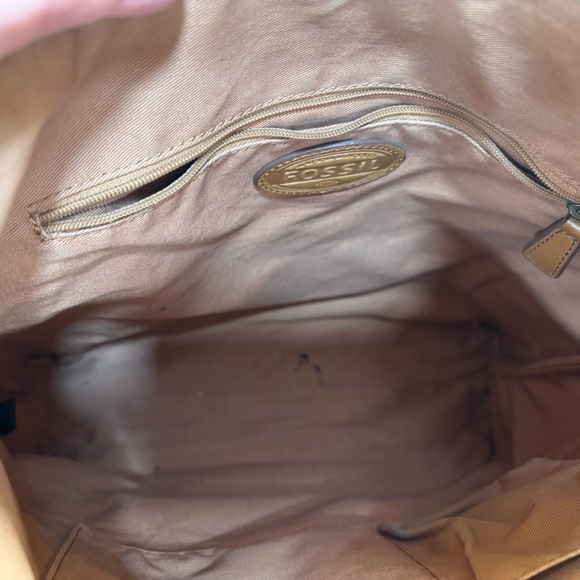 Fossil Tan Leather Women's Messenger Bag - Picture 7 of 16